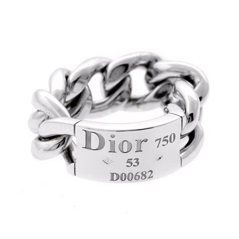 dior ring white gold